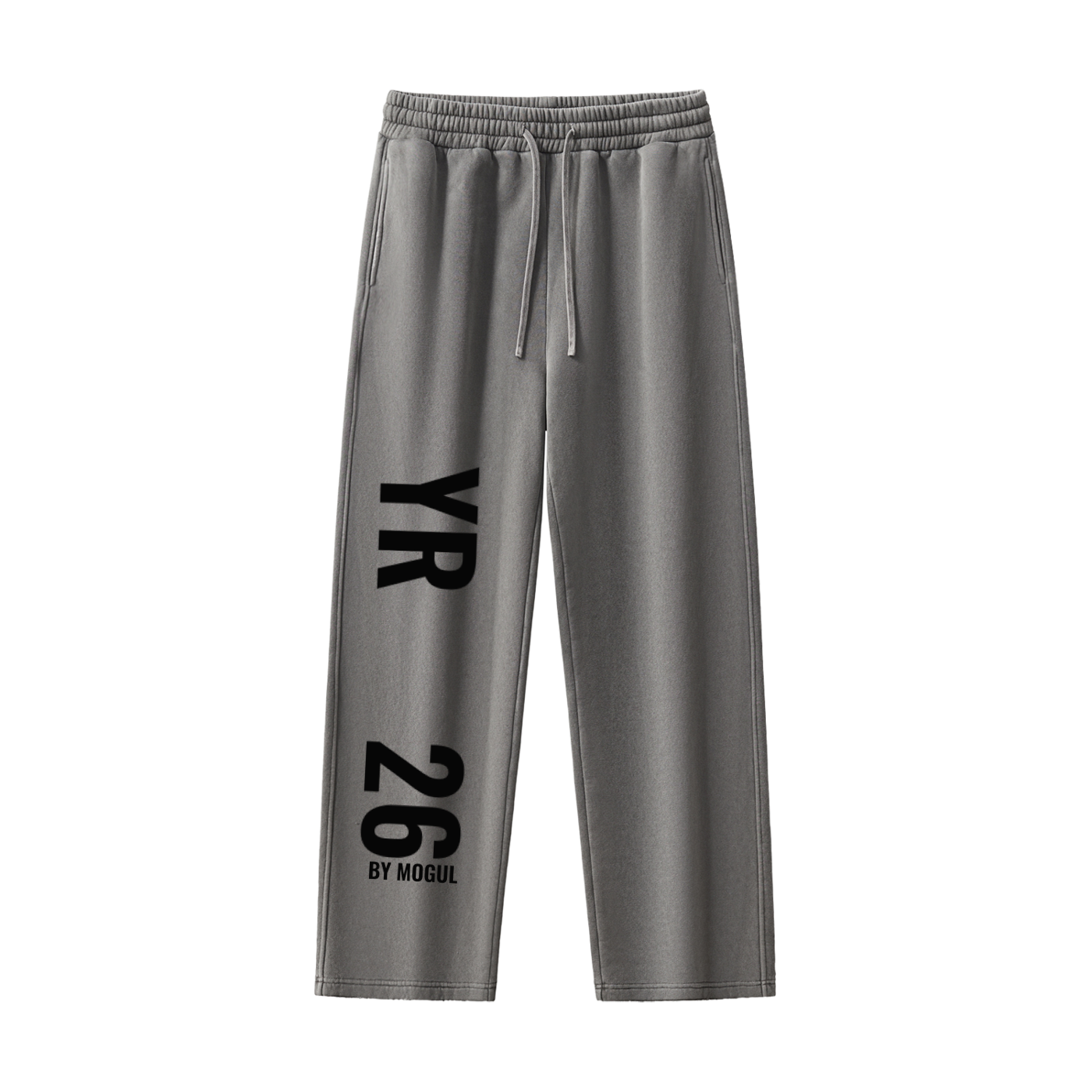 Frayed Enzyme Washed Fleece Sweatpants