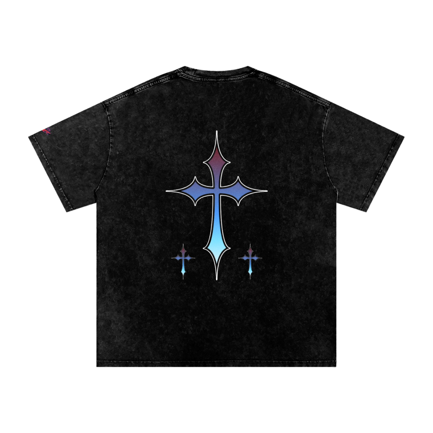 Snow Washed Oversized Cotton T-Shirt
