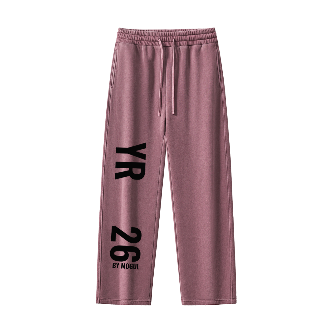 Frayed Enzyme Washed Fleece Sweatpants